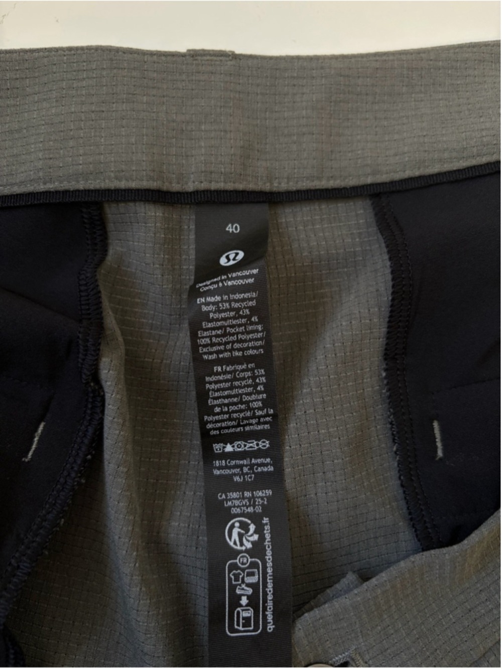 Lululemon ABC Classic-Fit Short 9" WovenAir Solar Grey Size 40 - Picture 12 of 14